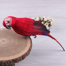 Load image into Gallery viewer, 25/35cm Handmade Simulation Parrot Creative Feather Lawn Figurine Ornament Animal Bird Garden Bird Prop Decoration
